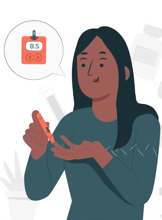 Dificuldade para controlar o açúcar no sangue