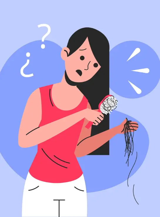 Queda de cabelo intensa